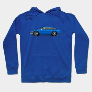 Alpine A110 side profile drawing Hoodie